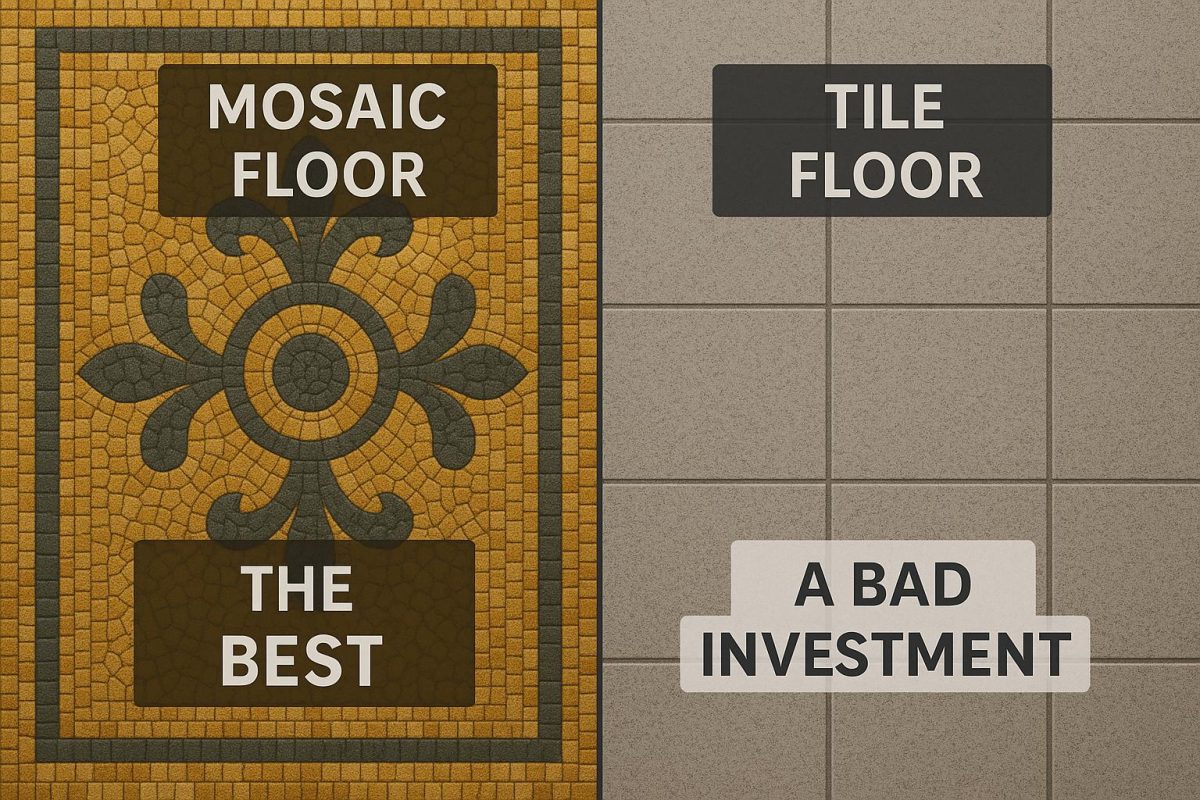 Mosaic Flooring vs. Tiles which one is best?